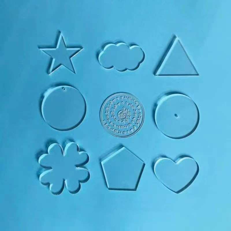 Virellisee 2Pcs round Acrylic Sheet 1/4 Inch Thick(6Mm),6 Inch Diameter Clear Plexiglass Sheets,Clear Acrylic Circle, Cake Disk, Table Top, Acrylic Backdrop (6Inch) image number 3