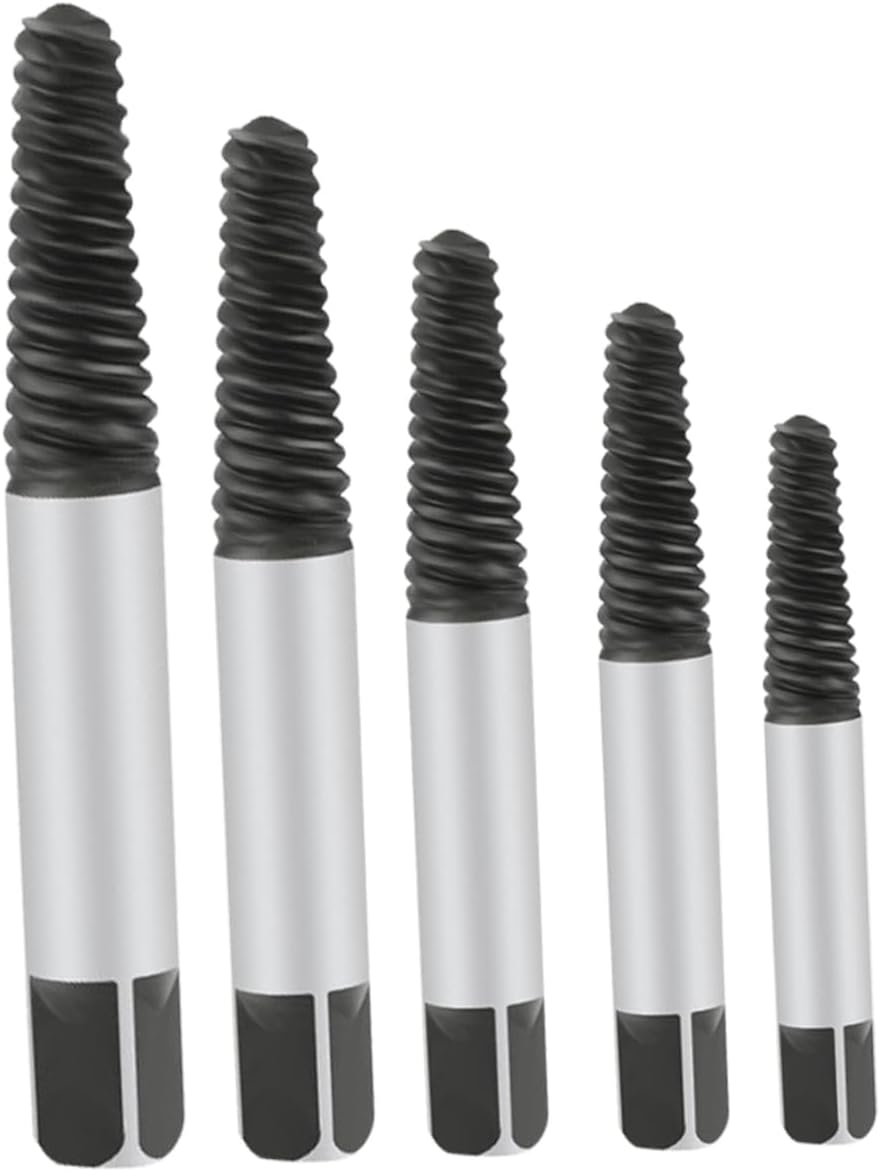 HOMSFOU Screw Extractor Set Stripped Screw Removal Tool for Damaged Bolts Drill Bit Guide for Automotive and Plumbing Repairs image number 4