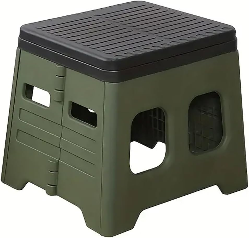 AIMALL Portable Folding Toilet Stool &ndash; 14.6 X 11.8 X 12 Inch Outdoor Travel Car Camping Toilet, Lightweight 1.3Kg PP Material with 300Lb Weight Capacity and Hygienic Lid