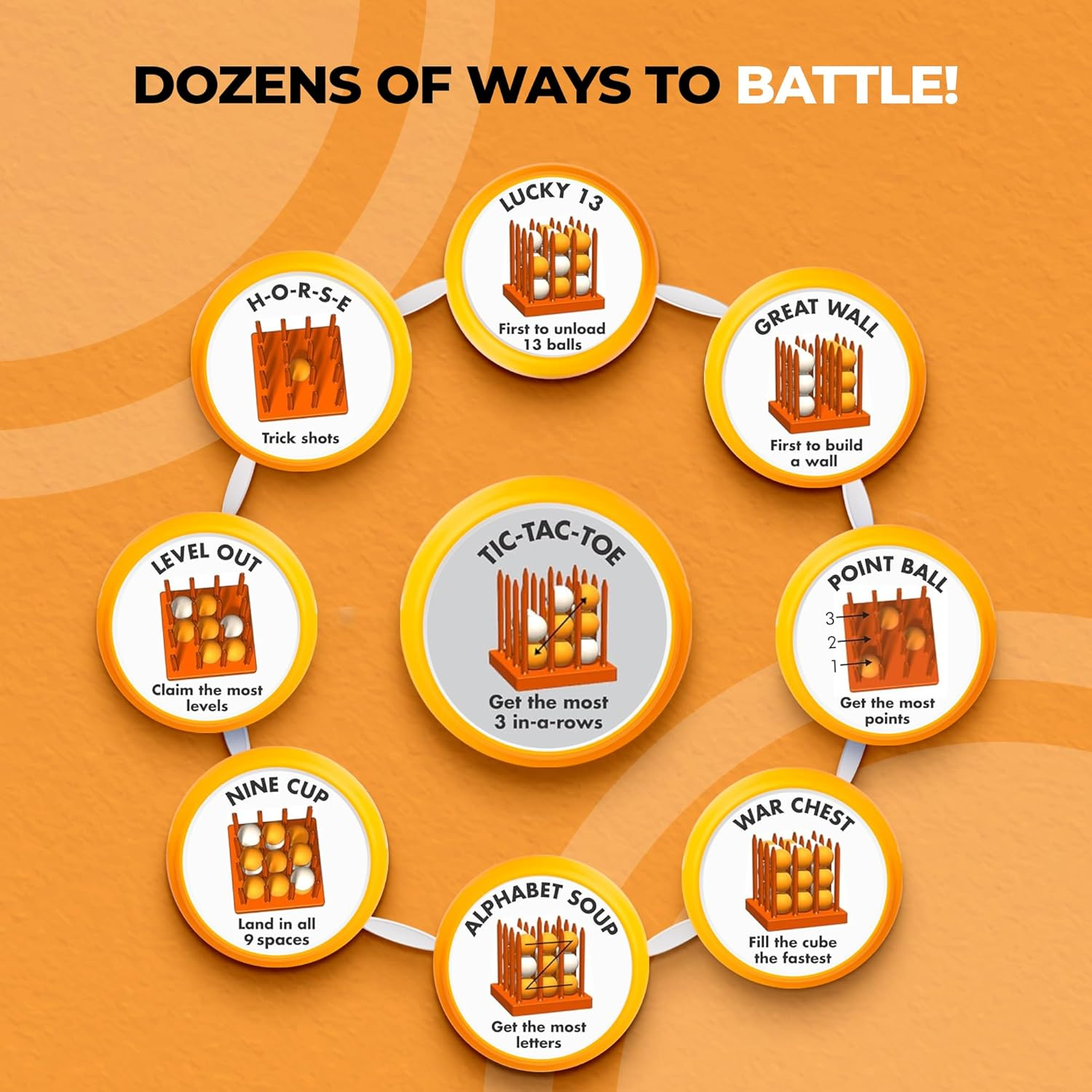 Bounce Battle Marbled Edition Game Set - an Addictive Game of Strategy, Skill & Chance image number 3