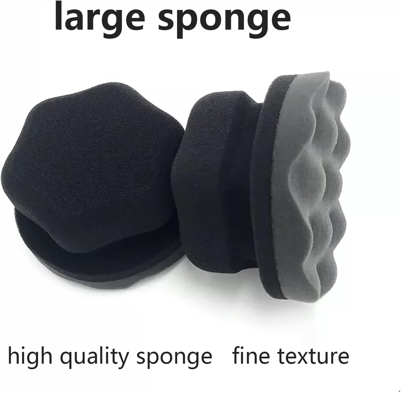 3Pcs Tyre Dressing Applicator Tyre Shine Applicator Dressing Pad with Hex Grip Design Reusable Tyre Cleaner Sponge image number 3