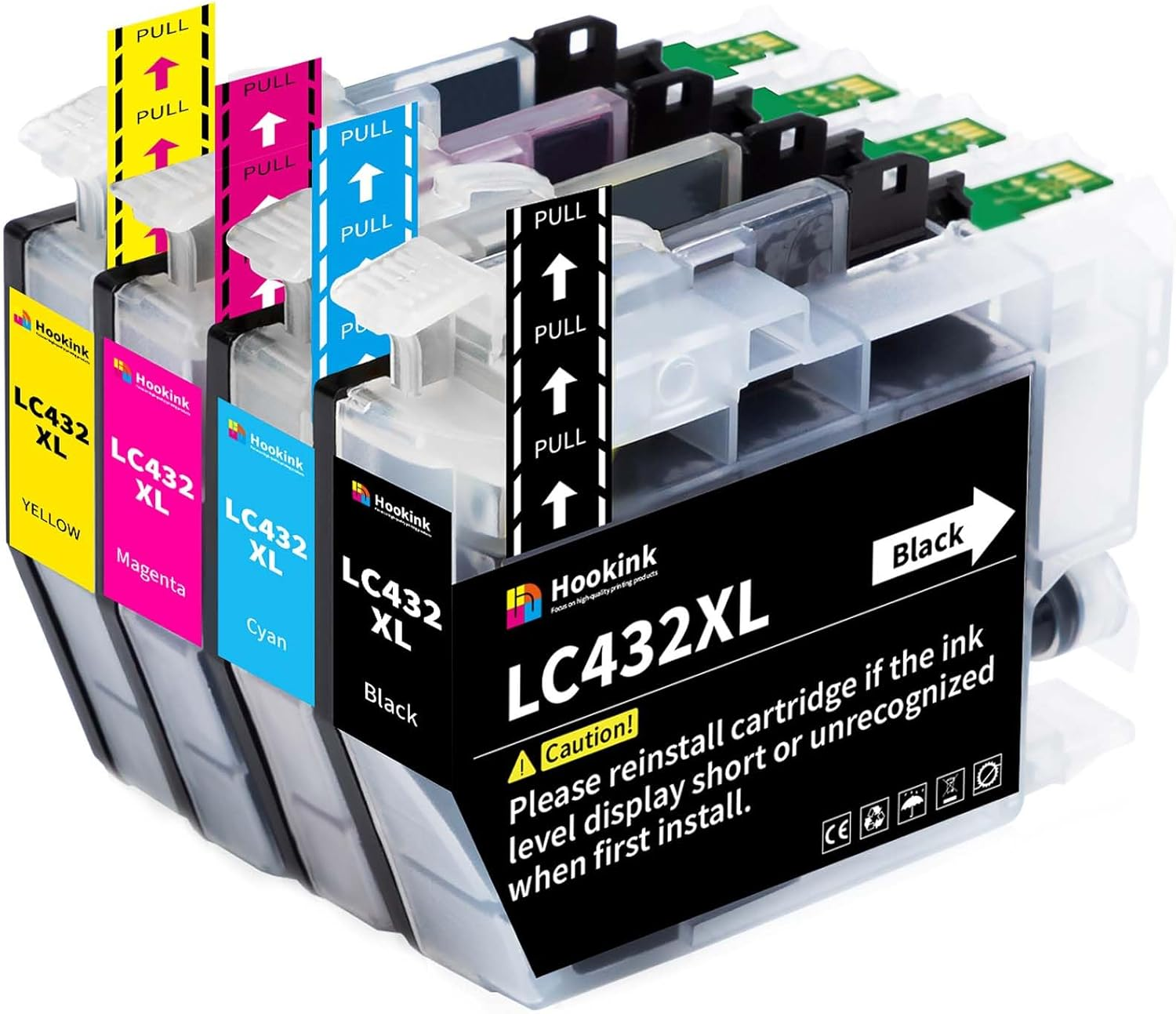 LC432XL Ink Cartridges 3,000 Pages Compatible for Brother LC432XL LC-432 XL for MFC-J5340DW MFC-J5740DW MFC-J6540DW MFC-J6740DW MFC-J6940DW B/C/M/Y,4-Pack (Packaging May Vary) image number 4