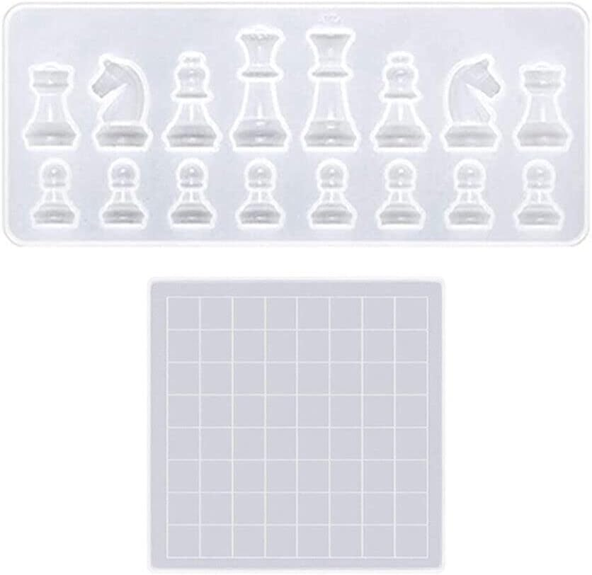 Silicone International Chess Mold Resin Chessboard Epoxy Casting Moulds AU