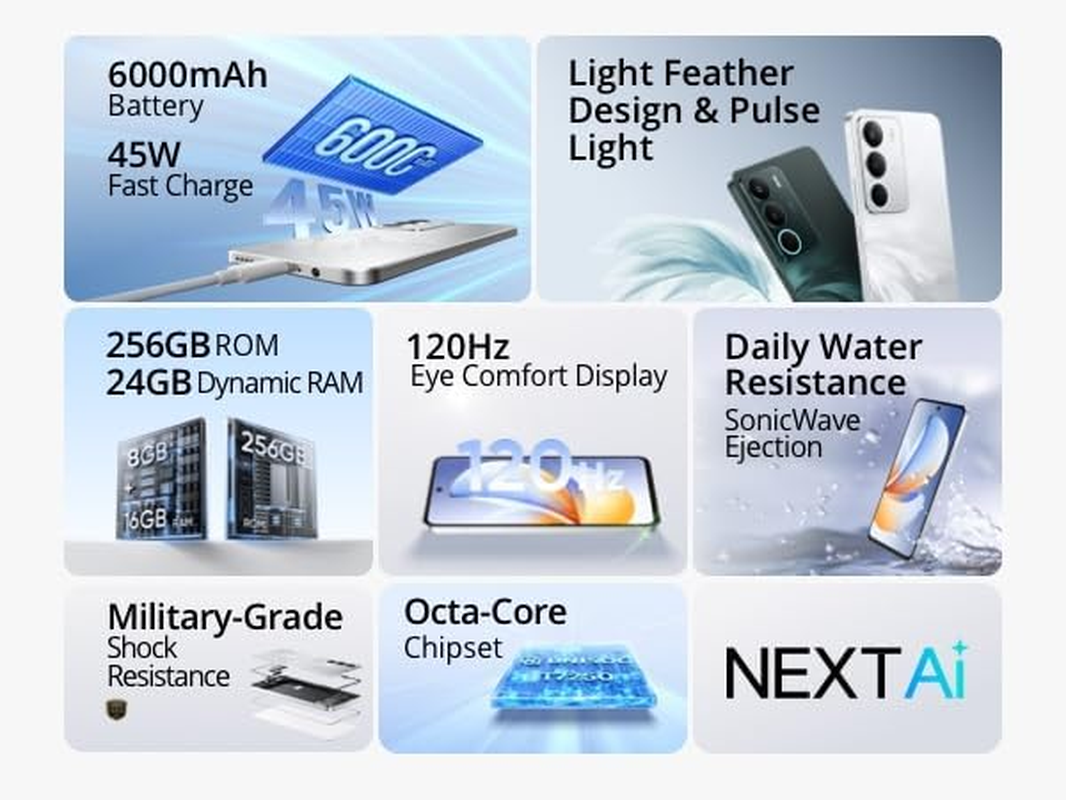 Realme C71 4G Smartphone, 6 + 128 GB, 6000 Mah Battery, 45 W Charge, Octa-Core Chipset, 50 MP AI Camera, 24 GB Dynamic RAM, 120 Hz Display, Grade Shock Resistance, Daily Water Resistance, White Swan image number 1