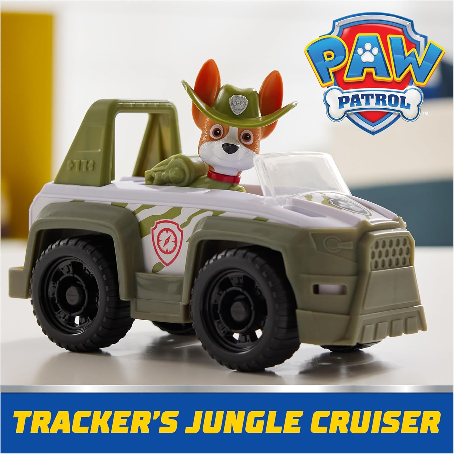 PAW Patrol, Tracker&rsquo;S Jungle Rescue Vehicle, Toy Truck with Collectible Action Figure, Sustainably Minded Kids Toys for Boys & Girls Ages 3 and Up