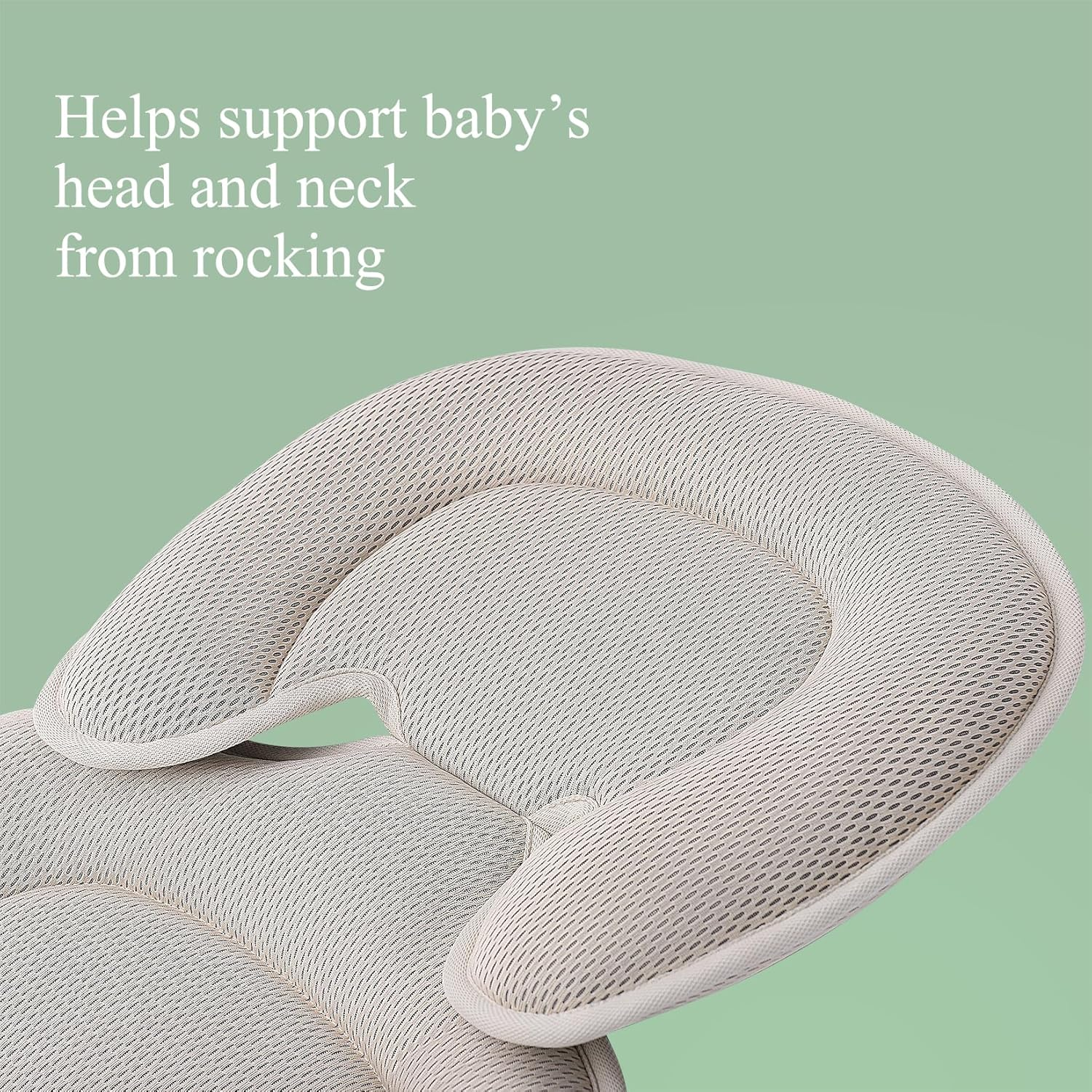 Infant Car Seat Insert, Car Seat Head and Body Supports for Babies, Soft Car Seat Insert Cushion Pad Suit for Infant Car Seats and Baby Strollers(Beige) - Beige image number 1