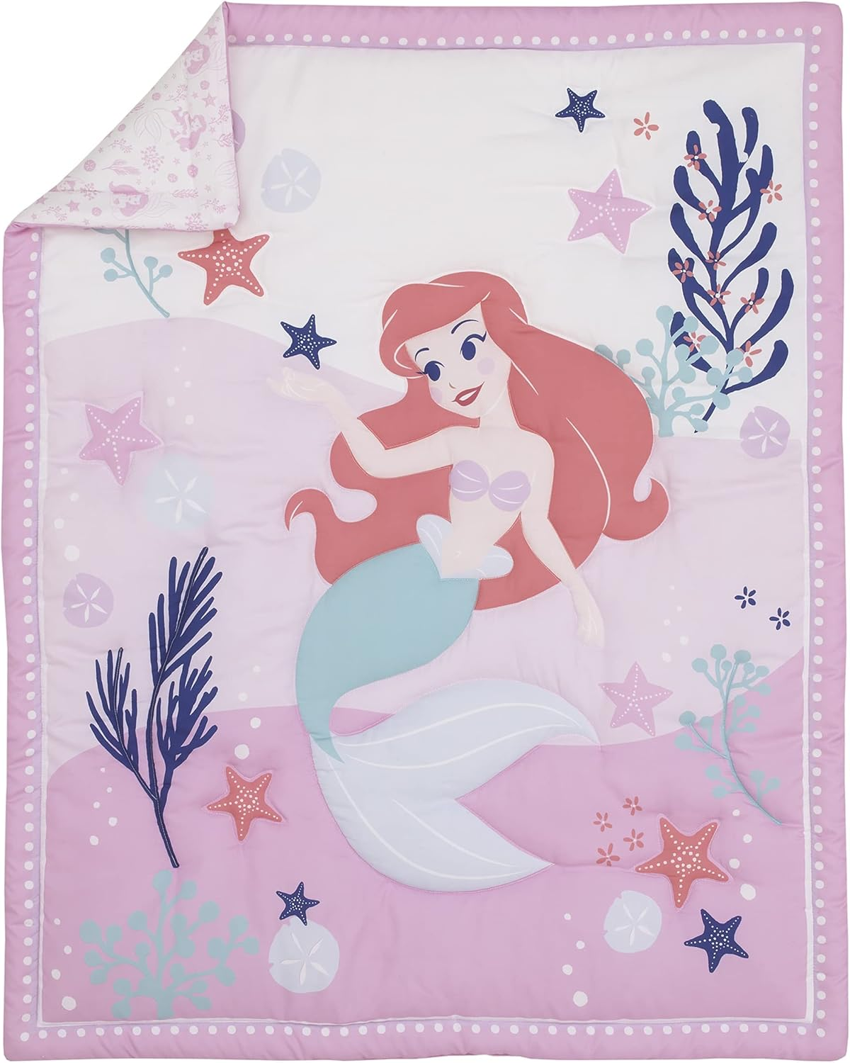 Disney Winnie the Pooh Hello Sunshine White and Aqua Piglet, Rainbow, Clouds, and Sun 3 Piece Nursery Mini Crib Bedding Set - Comforter and Two Fitted Mini Crib Sheets