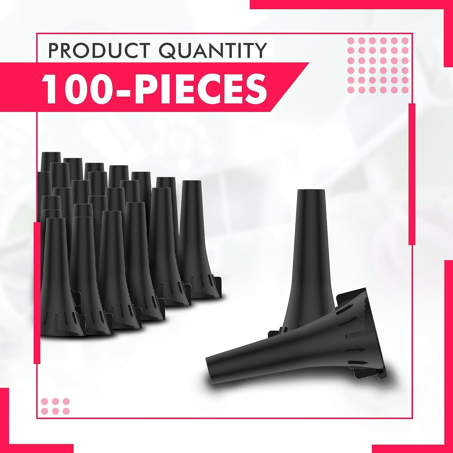 4.25 Mm Disposable Ear Specula for Welch Otoscopes - Bag of 100 Psc Compatible with All Otoscopes of Welch-Allyn Universal Otoscope Speculums image number 4