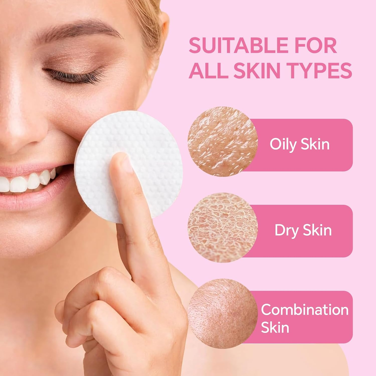 SAISZE Glycolic Acid Pads, 50 Toner Pads for Face Cleansing, Exfoliating Pads Chemical Peel with Salicylic Acid image number 5