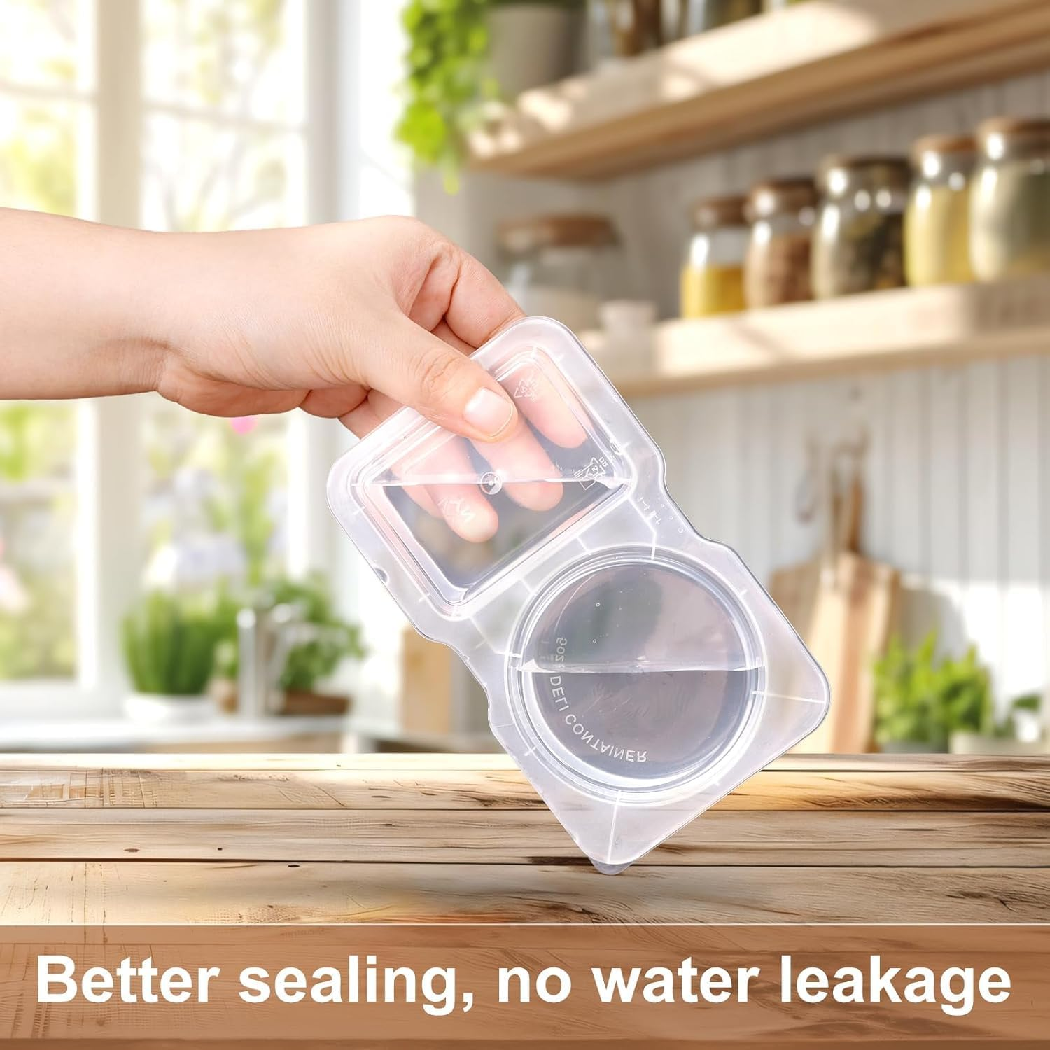 40PCS Double Compartment Condiment Container, Portable Reusable Sauce Container with Lids, Dual Compartment Container for Takeaway Sauces, Dips and Sampling image number 2