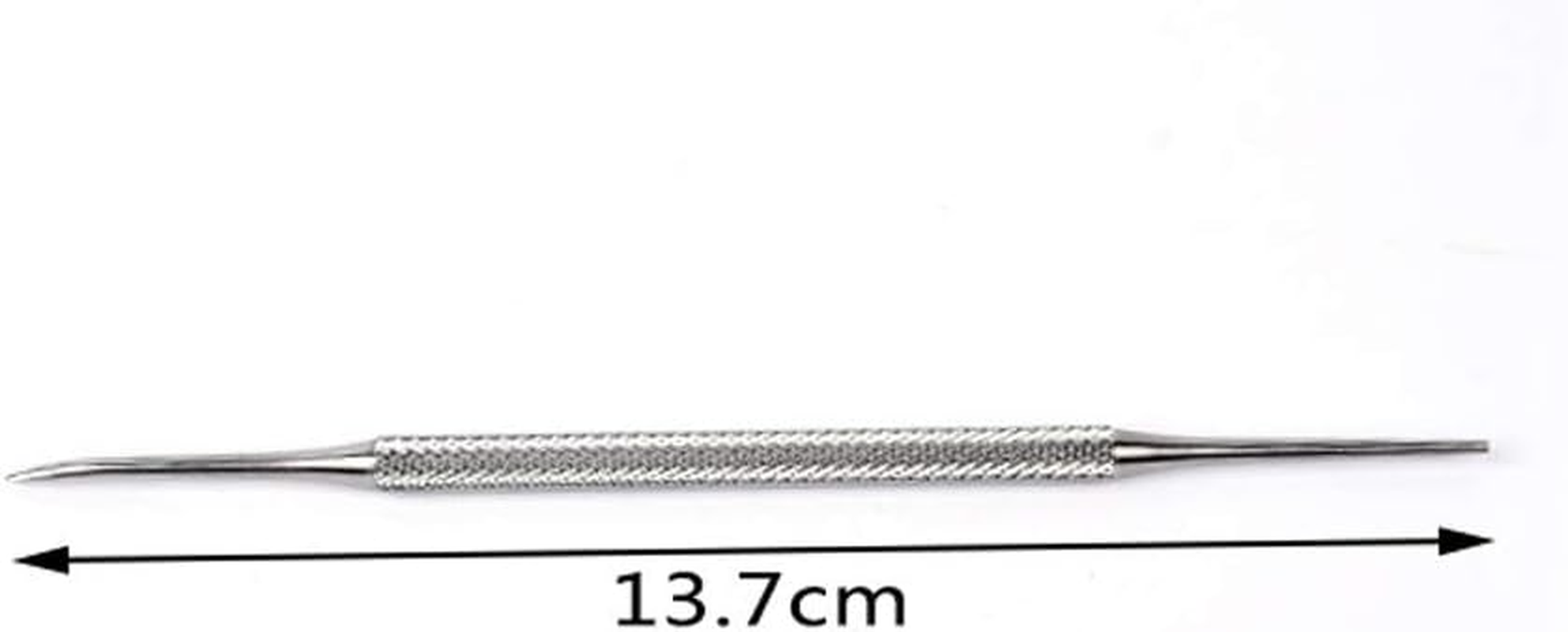 2Pcs Stainless Steel Nail Groove Dirt Pick Double Head Toenail Remover Pusher File Cuticle Pedicure with Non Slip Hand Toenail Pick Tool Accessories image number 4