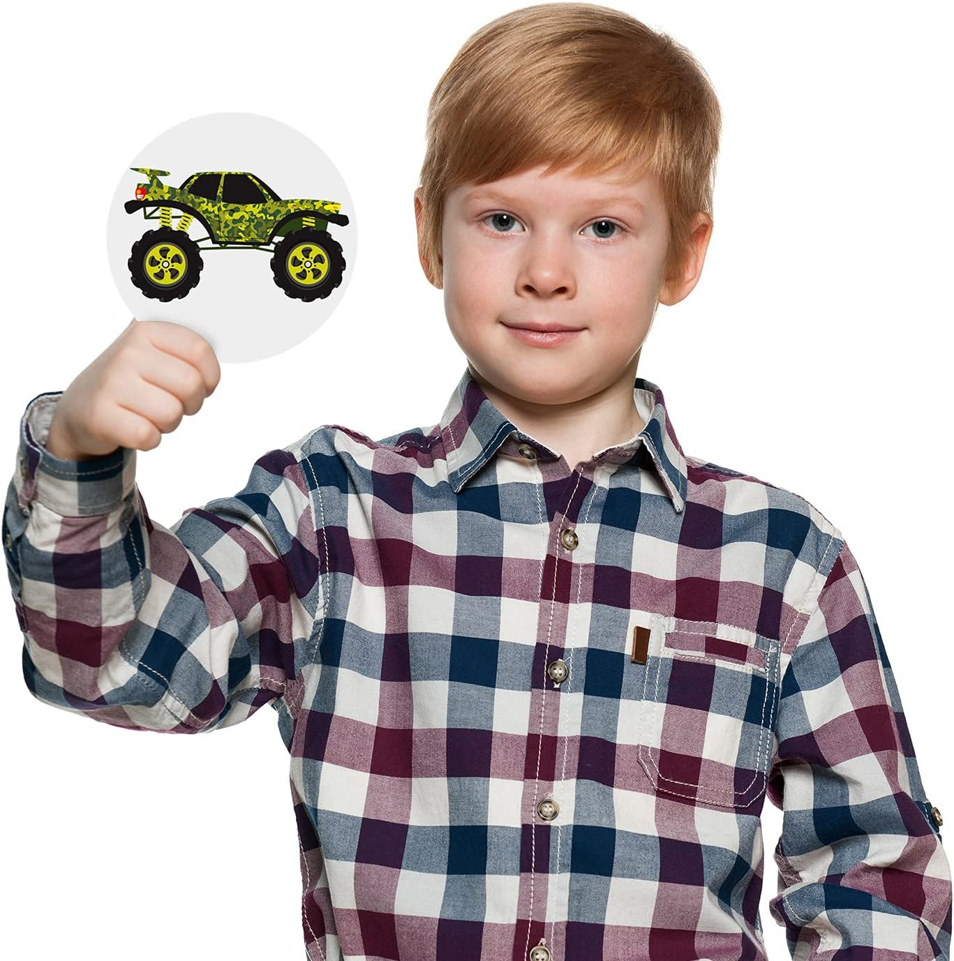 Zonon 10 Pieces Potty Training Seat Truck Potty Training Stickers for Boys Toilet Targets Color Changing Sticker Fun Pee Targets for Toddler image number 1