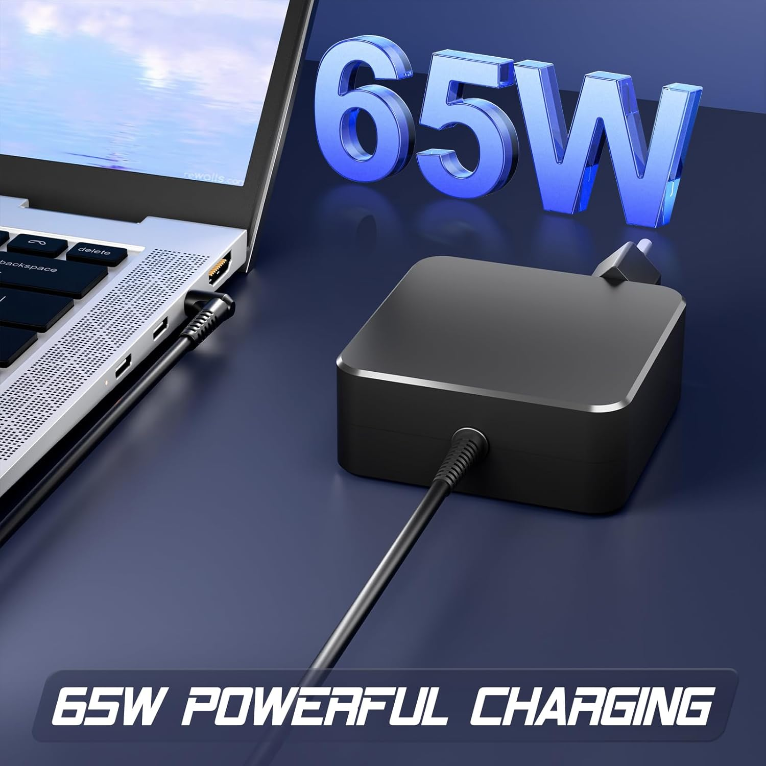 65W Charger USB C, USB C Laptop Charger for Lenovo Thinkpad, Yoga, Chromebook, Steam Deck, Huawei Matebook, Macbook Air/Pro, HP, Dell, Acer, Asus and Samsung image number 3