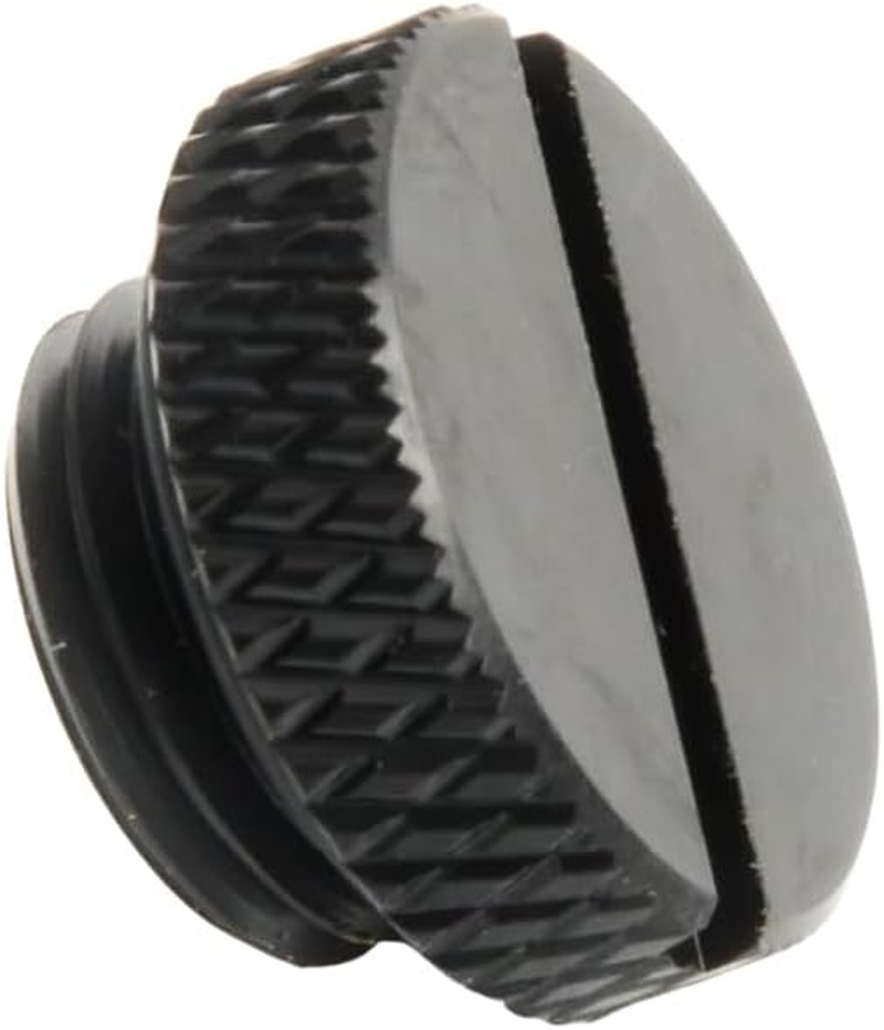 Dracaena.Io 6 Pack G1/4" Thread, Thin Water Stop Plug Fitting with Coin Slot for Computer Water Cooling System, Durable Brass/Copper Material (Black, 6 Pcs) - Silver image number 6