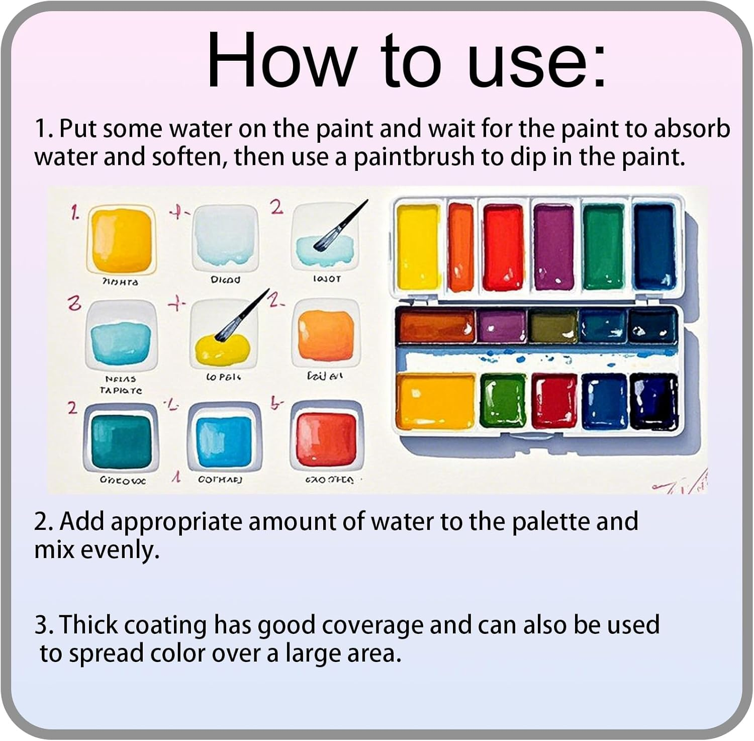 Forestry Change Watercolor Set 20 Color Pearlescent Watercolor Paint Set Metallic and Glitter Paints for Forestry Art and Creation Suitable for Beginners Adults Painting Enthusiasts image number 5