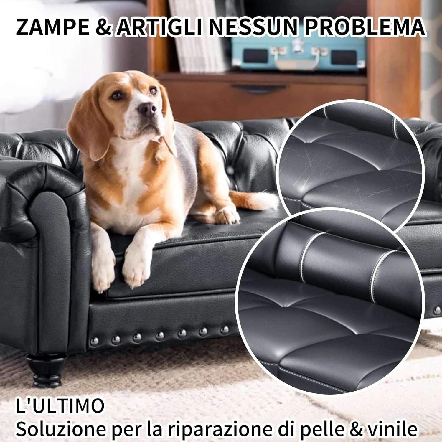 Leather Repair Kit Navy Blue, 250 Ml Liquid Leather Care for Leather Couch, Leather Paint, Faux Leather Repair Kit for Repairing Sofas, Vinyl Furniture, Car Seat, Saddle for Fading and Scratches image number 5