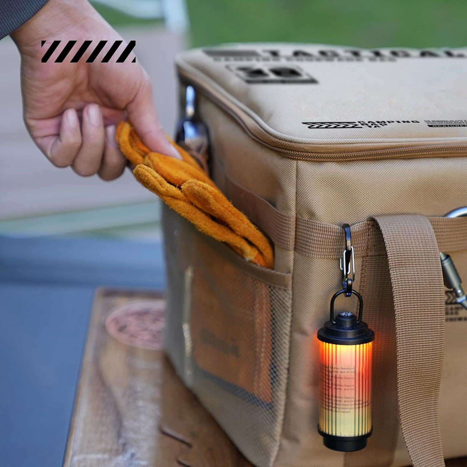 Aebtoe Camp Gear Storage Bag, 30L Utility Duffel Foldable Container with Handle, Camping Organizer Cookware Storage Bags for Moving Dorm Garage Drinks Stove Food Bowl Pot image number 3