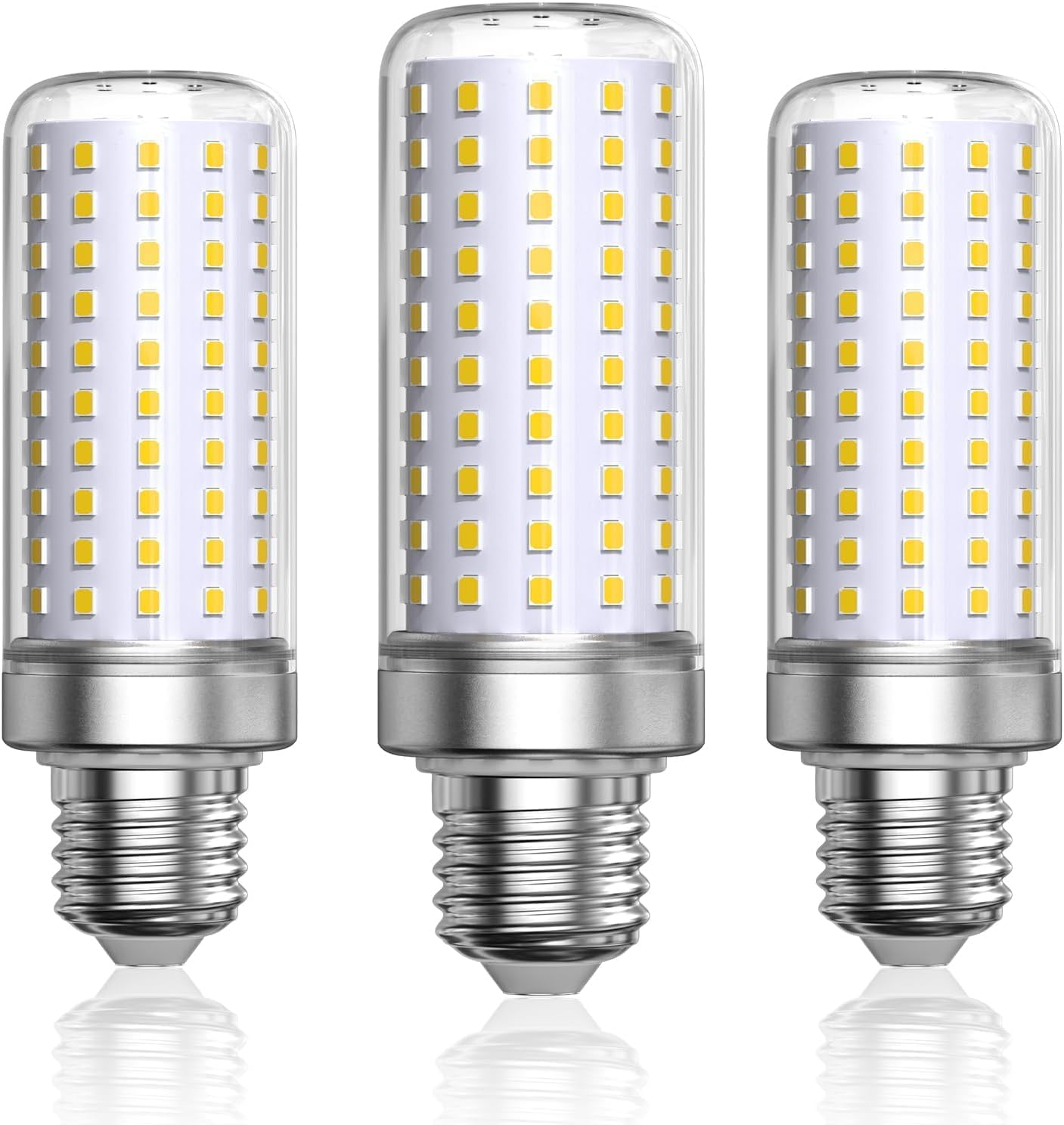 Lamptobe E27 LED Bulb Corn, E27 Edison Screw Bulb, Cool White 6000K, 25W Equivalent 200W Halogen Bulbs, 2500LM, Corn Light Bulbs for Home, Warehouse, Garden Lighting (Non-Dimmable, 3-Pack)
