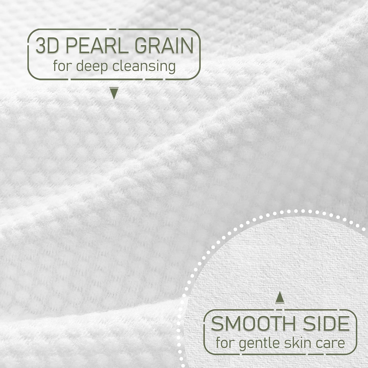 WOWOTEX Disposable Face Towel Biodegradable Large Dry Face Wipes 60 Count/Box Extra Thick Soft Clean Facial Towels for Sensitive Skin, Makeup Removing, Facial Cleansing, Nursing, Travel, 10&times;12 Inches image number 4