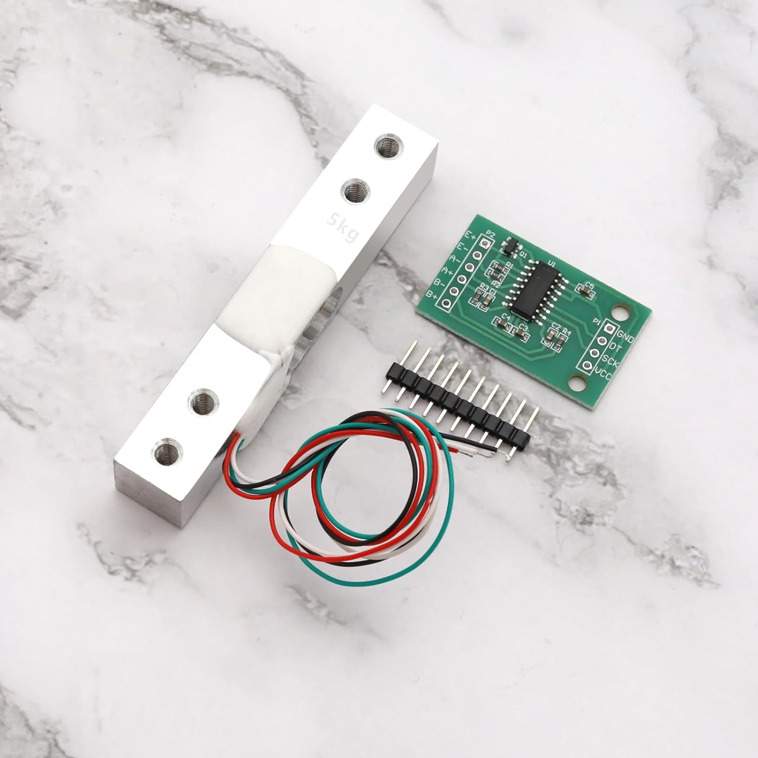 Portable Kitchen Scale Digital Weight Sensor Amplifier HX711 ADC Small Range Module Pressure Weighing Sensor Combo Kit Load Cell 5Kg image number 4