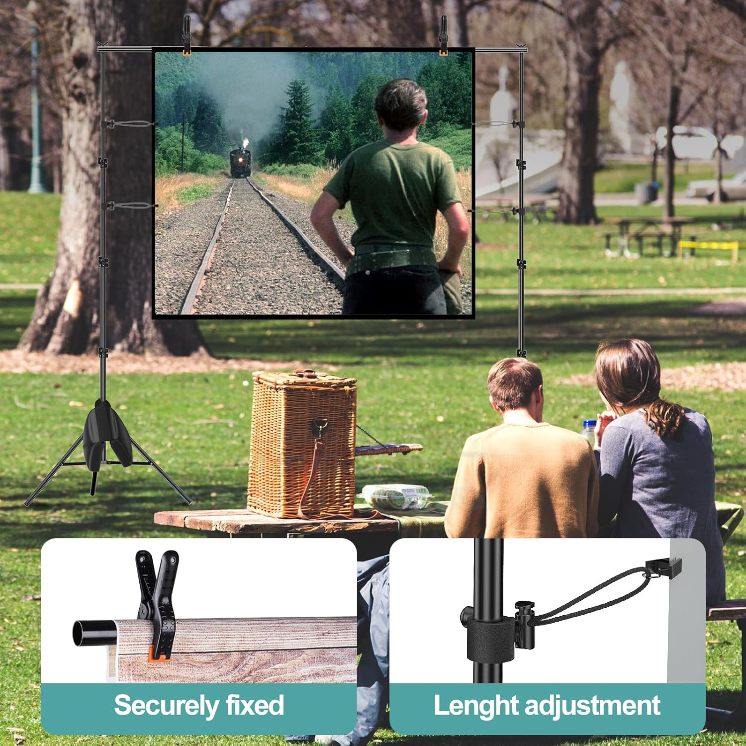 EMART Photo Backdrop Stand Kit 8.5X10Ft/2.6X3M Adjustable Photography Background Support System for Video Studio, Party Decoration, Back Drop Holder Frame image number 5