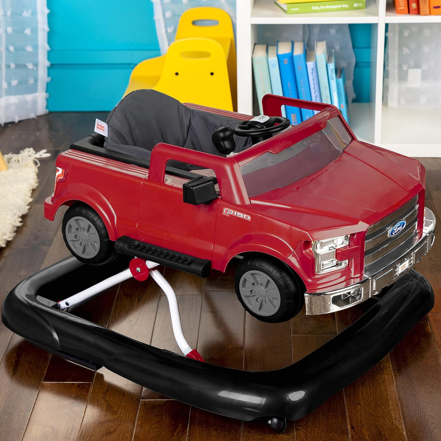 Bright Starts Ways to Play Walker&trade; - Ford F-150, Rapid Red, 4-In-1 Walker Ages 6 Months+ image number 6
