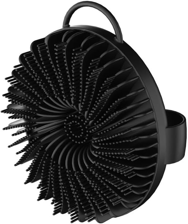 Silicone Body Scrubber for Men & Women,Body Scrubber Exfoliator,Shower Loofah Mens Shower Body Scrubber,Bath & Body Brushes (Black, 10.5Cm*5.5Cm) image number 3