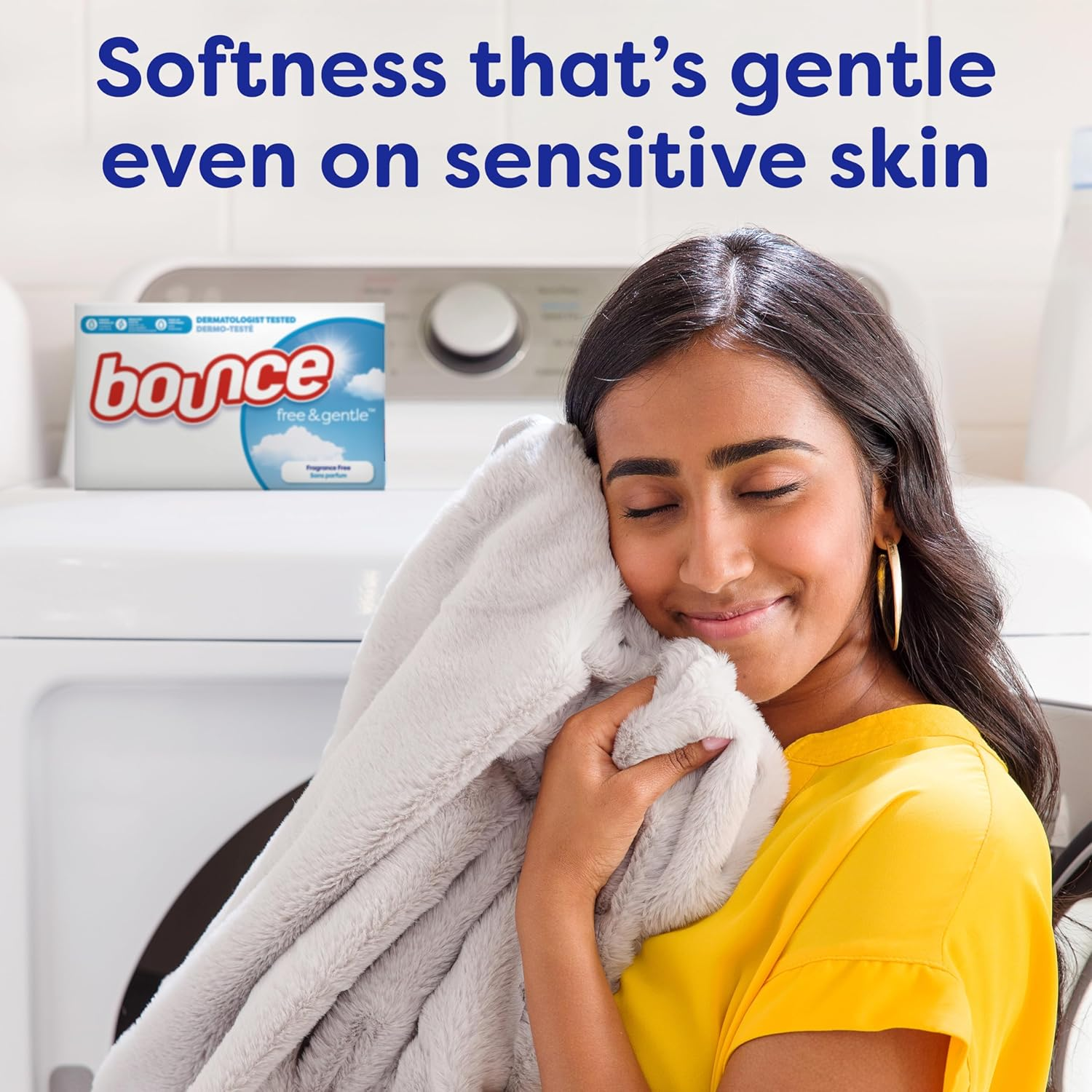Bounce Fabric Softener Sheets, Free & Gentle, 240 Count