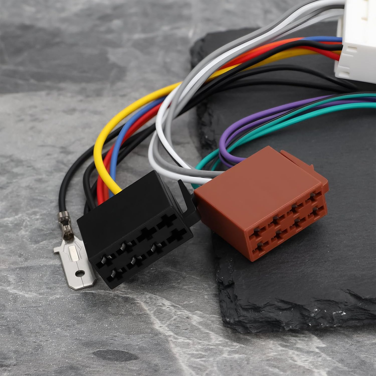 2Pcs 16-Pin Car Radio Adapter Cable ISO Harness Compatible with Mazda up to 2000 image number 5