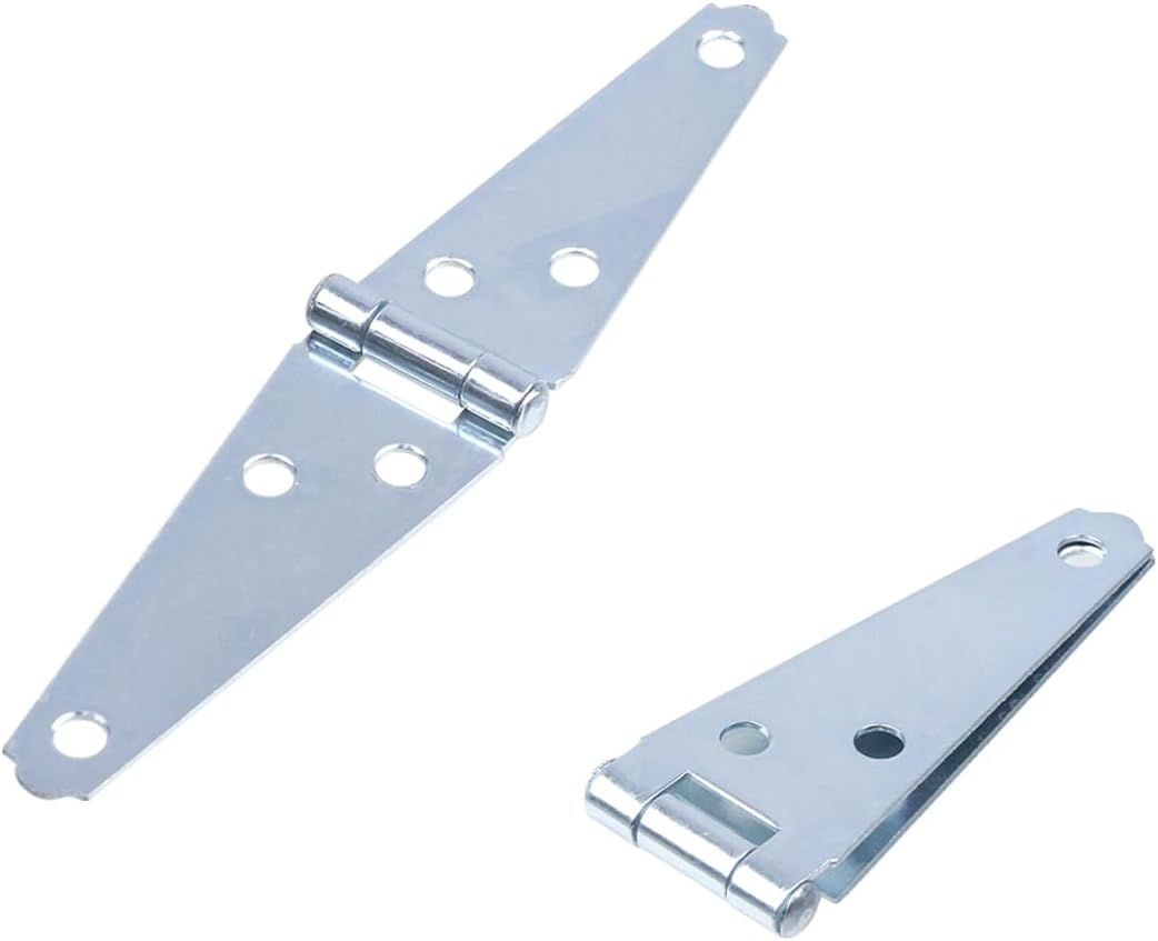 Geesatis 6 Pcs Hinges Heavy Duty Hinge 3 Inch Cabinet Closet Latch Door Hinge, with Mounting Screws