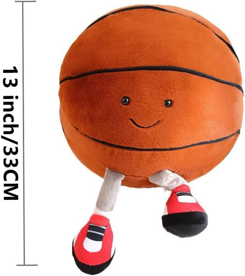XIGUI 13 Inch Basketball Pillow Plush - Soft Sports Stuffed Animal for Boys and Girls - Room Decor Gift image number 2