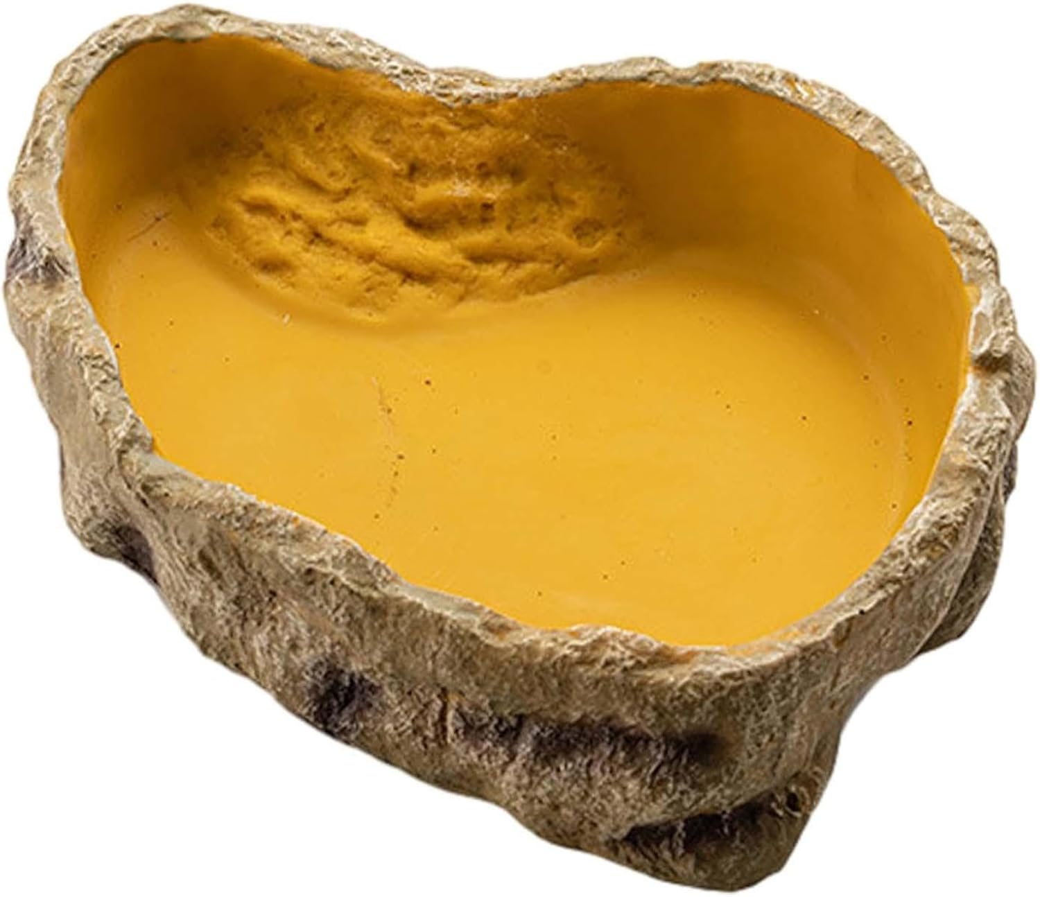 Reptile Water Bowl Large, Resin Water Dish Food Bowl for Tortoise Lizard Frog Terrapin Gecko Spider Scorpion Reptile Drinking Bowl Water Tray 26X20Cm image number 4