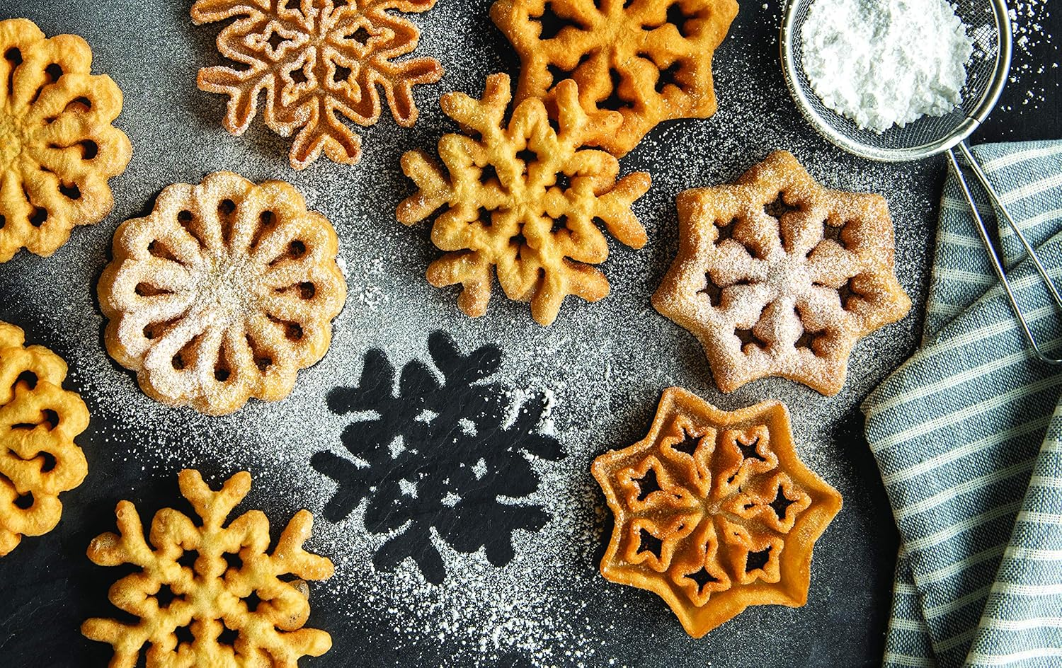 Nordic Ware Swedish Rosettes & Timbale Set, 6 Pieces, Silver image number 2