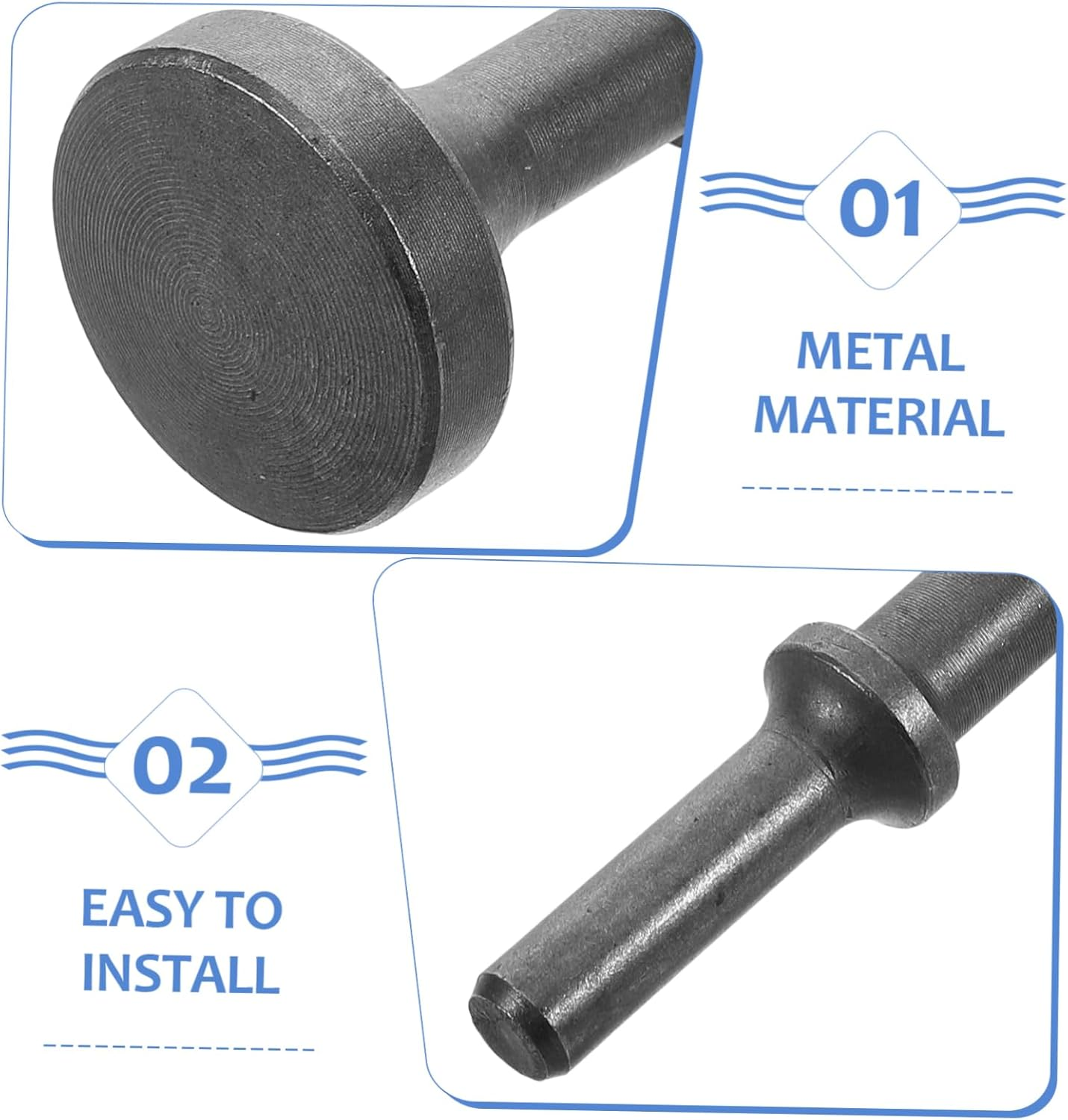 HEATSHAKING Pneumatic Air Hammer Bit Curved Chisel Head for Automotive and Tire Repair Industrial Air Hammer Drill Bit Sturdy Impact Tool