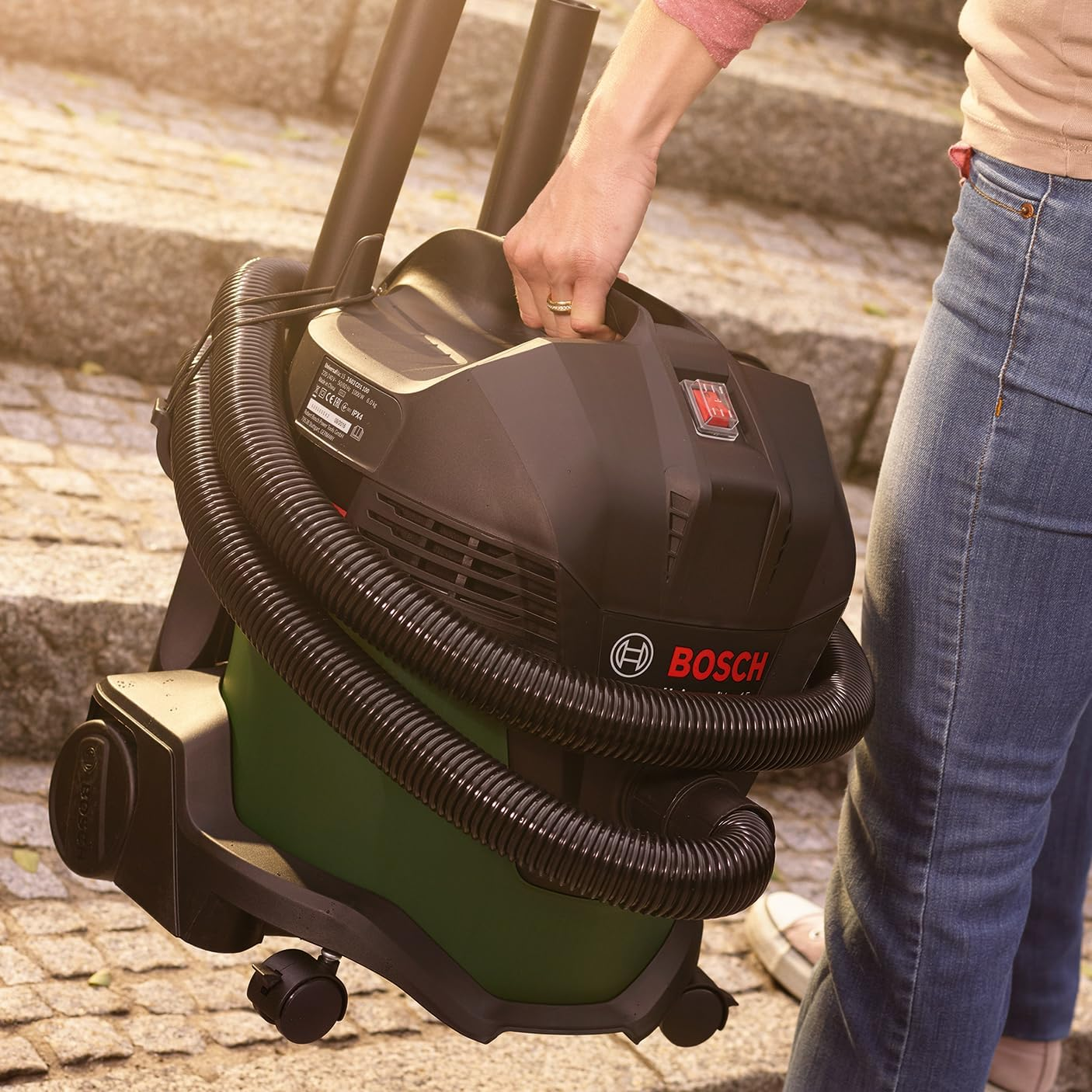 Bosch Accessories 5X Paper Filter Dust Bag (For Dry Vacuuming, Durable, Easy Collection and Removal of Dust, Accessories for Universalvac 15) image number 4