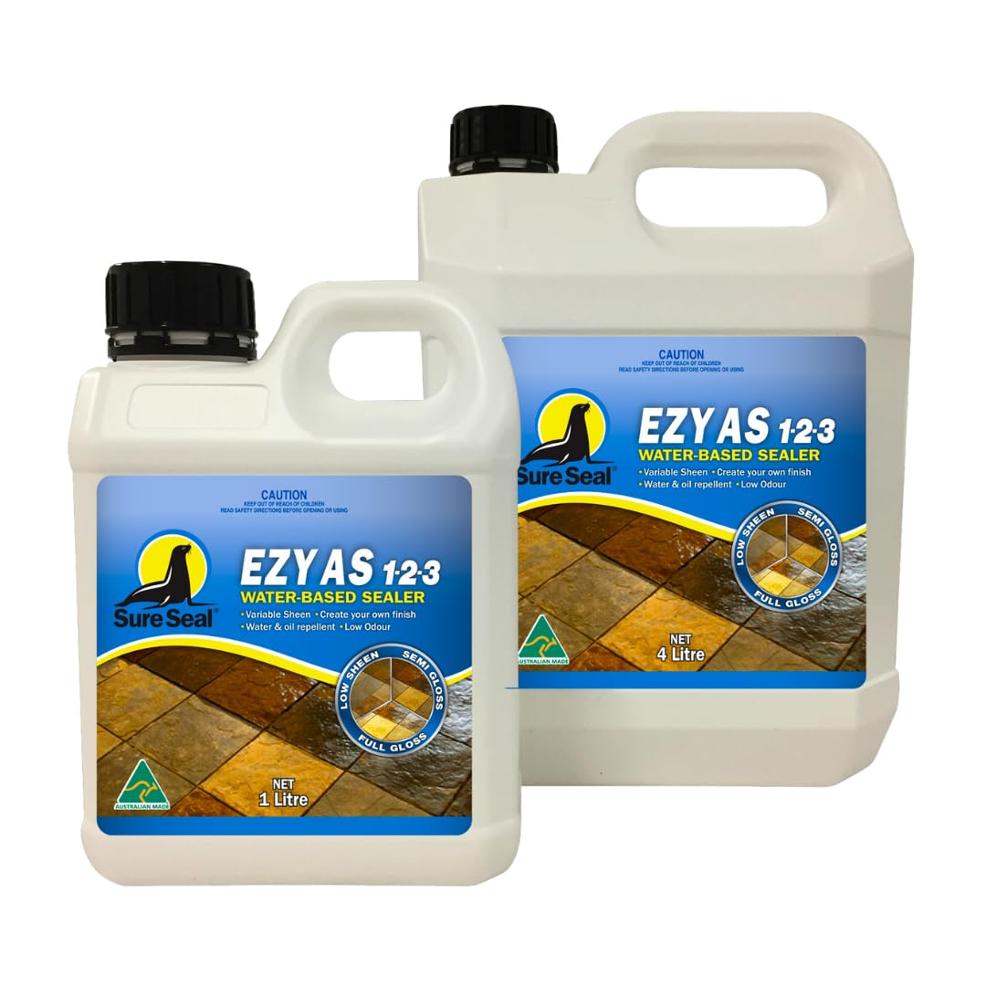 Sure Seal EZYAS 123 Water-Based Sealer, Stone Sealer for Outdoor Surfaces, Variable Sheen, Full Gloss Finish image number 1