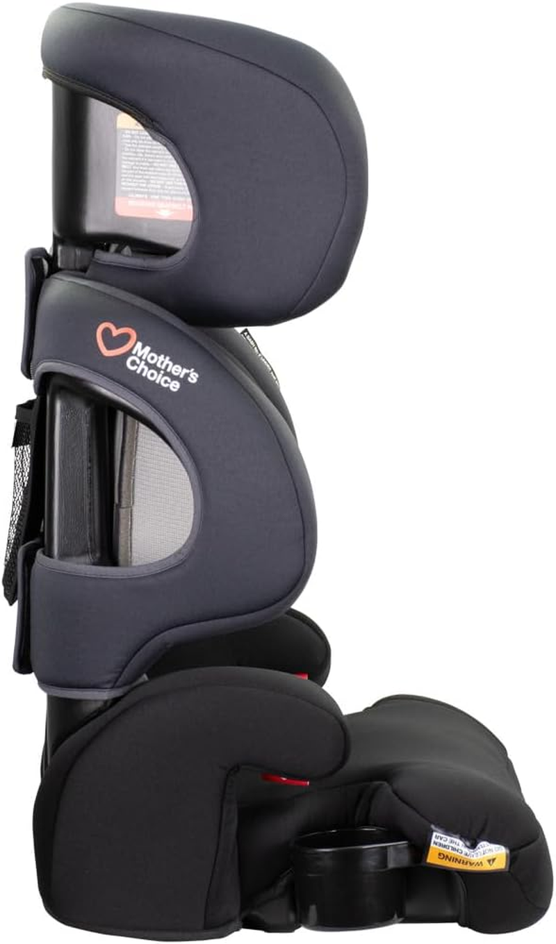 Mother'S Choice Podium Booster Seat &ndash; Forward Facing Car Seat for Kids Aged 4&ndash;8 Years, Adjustable Headrest, Dual Cup Holders, Machine Washable Fabric