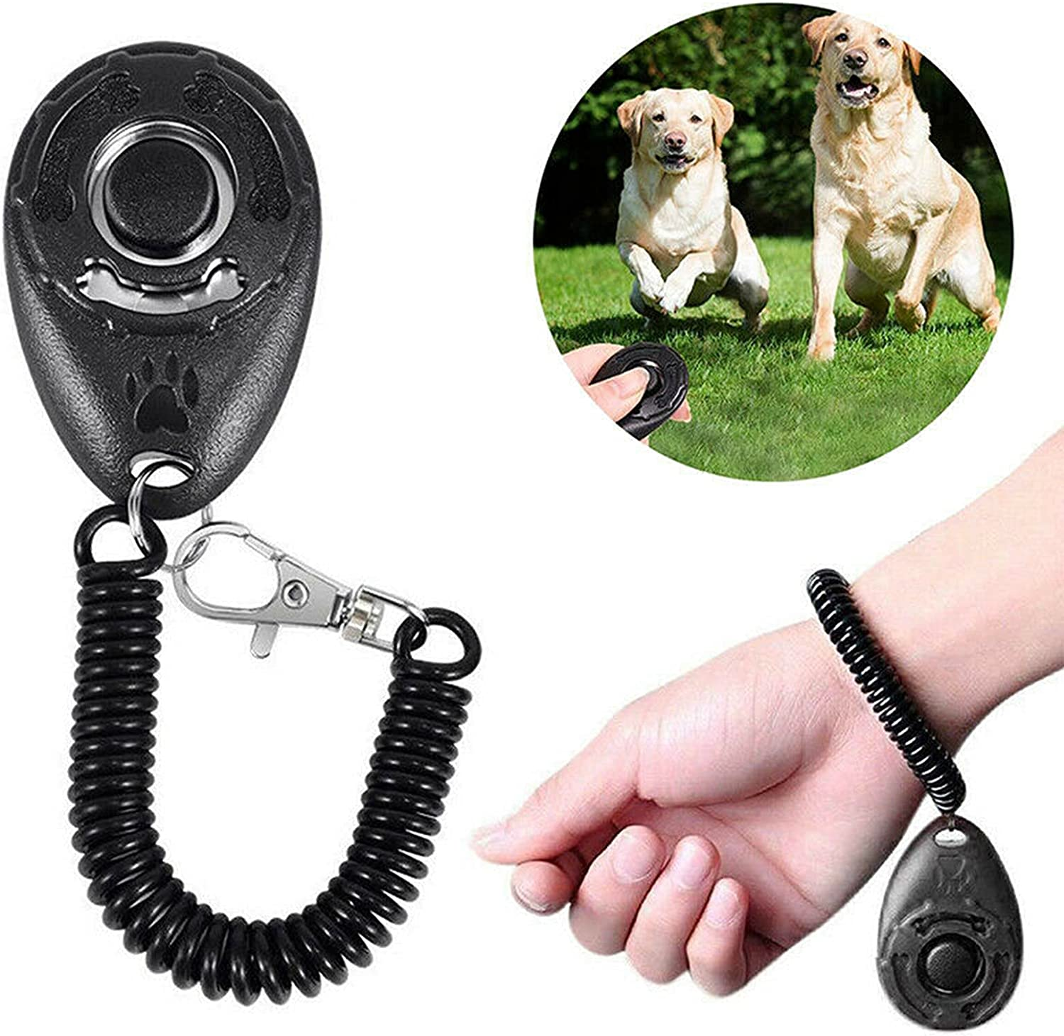 Dog Clickers with Training Whistle Kit, MH MOIHSING Trasonic Silent Dog Whistle Adjustable Frequencies, Professional Training Clicker with Lanyard for Puppies Dogs Pet Stop Barking and Recall Training image number 6