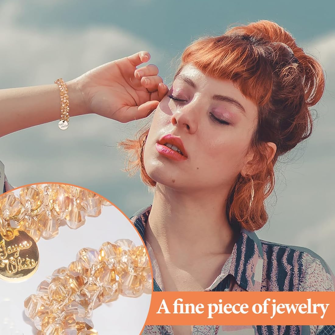 GXGM 5 Pieces Pearl Hair Bobbles Rhinestone Ponytail Holder Beads Elastic Hair Bands Hair Accessories Hairstyle Accessories Hair Accessories for Women and Girls image number 6