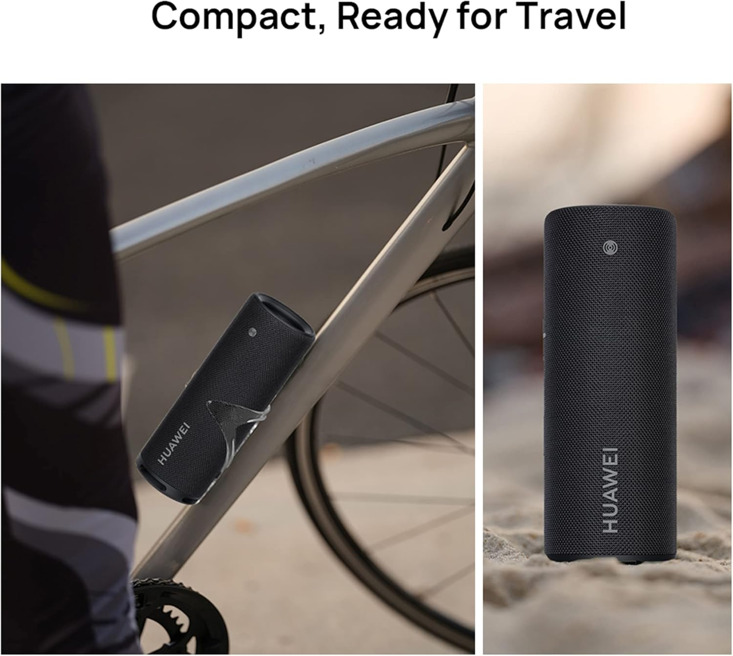 HUAWEI Sound Joy Portable Bluetooth Speaker, 79 Dba @2M Devialet Quad Speakers, 26 Hour Playback, Shake Stereo Link Up, Obsidian Black (Australian Version) image number 3