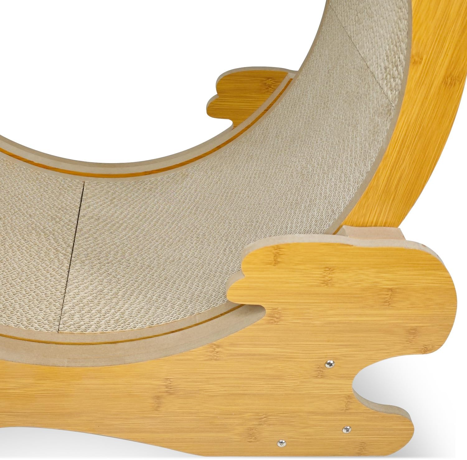 MSBC Cat Claw Sharpener, Reinforced Cardboard, Convenient Assembly, Interior, Cat Foil, Eliminates Lack of Exercise, 24.8 X 15.4 X 26.4 Inches (63 X 39 X 67 Cm), 60 Sizes, Wood Grain image number 2