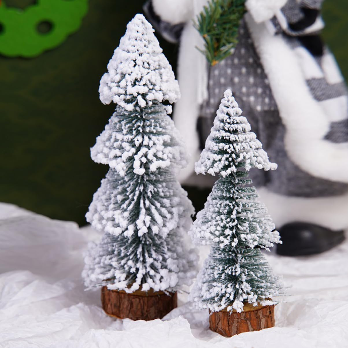 4Pcs Miniature Christmas Trees Artificial Xmas Tree for Christmas Party Favor image number 6