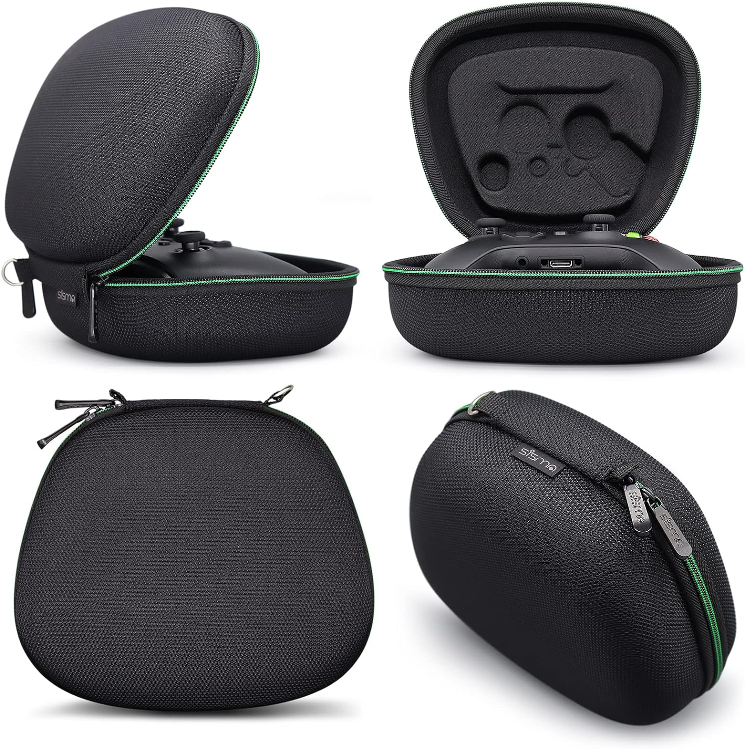 Sisma Travel Case Compatible with Xbox Series X/S & Core Wireless Controller Hard Shell Organiser Home Safekeeping Storage Case Protective Cover Carrying Bag Black image number 3