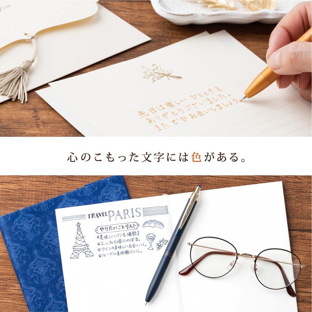 Zebra Sarasa Grand Gel Ink Rollerball Pen, 0.5Mm Fine Point, Water-Based Vintage Ink Color (Black), Matte Black, P-JJ57-MTBK image number 5