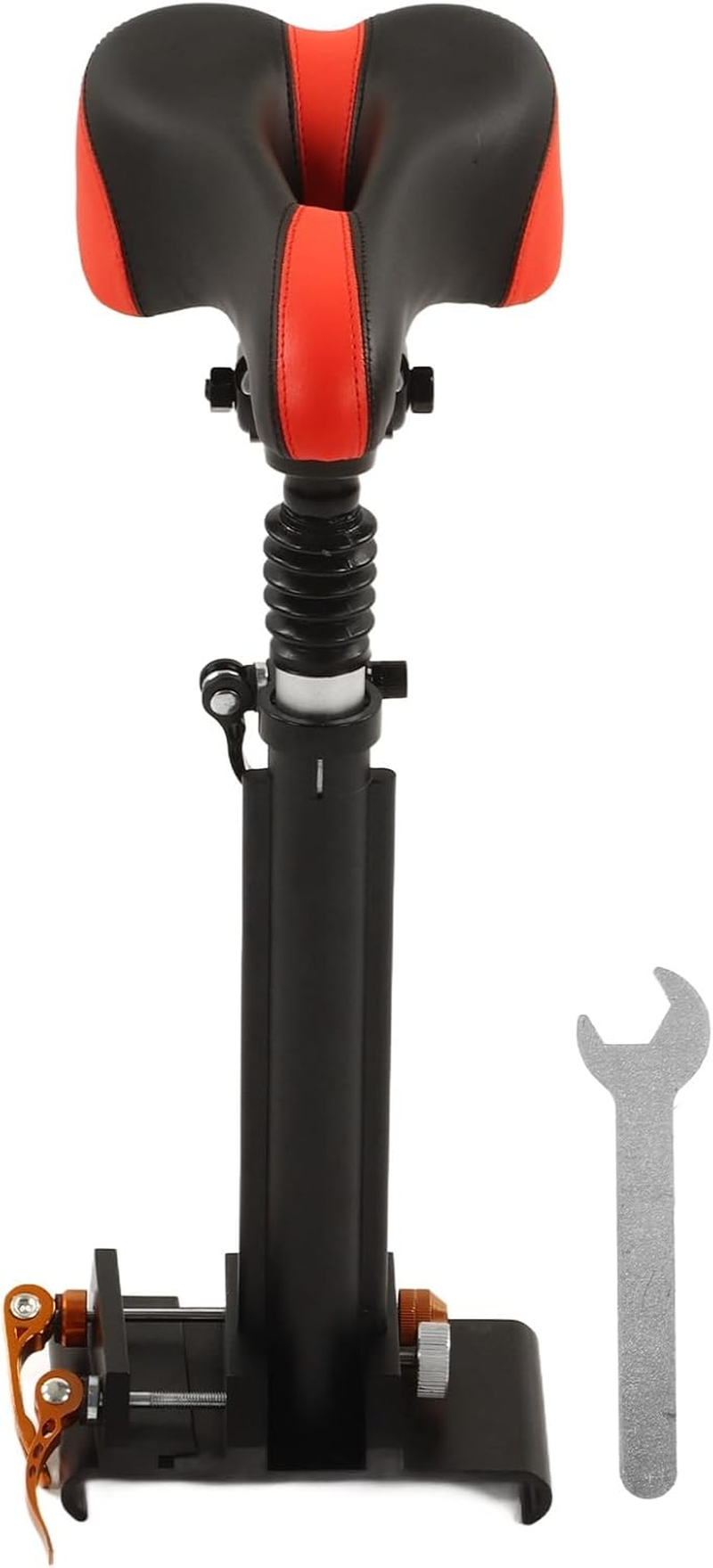 VELATEMOR Electric Scooter Saddle, Foldable & Adjustable, Foam Padded Double Shock Absorption, Aluminum Alloy, for M365 Electric Scooter