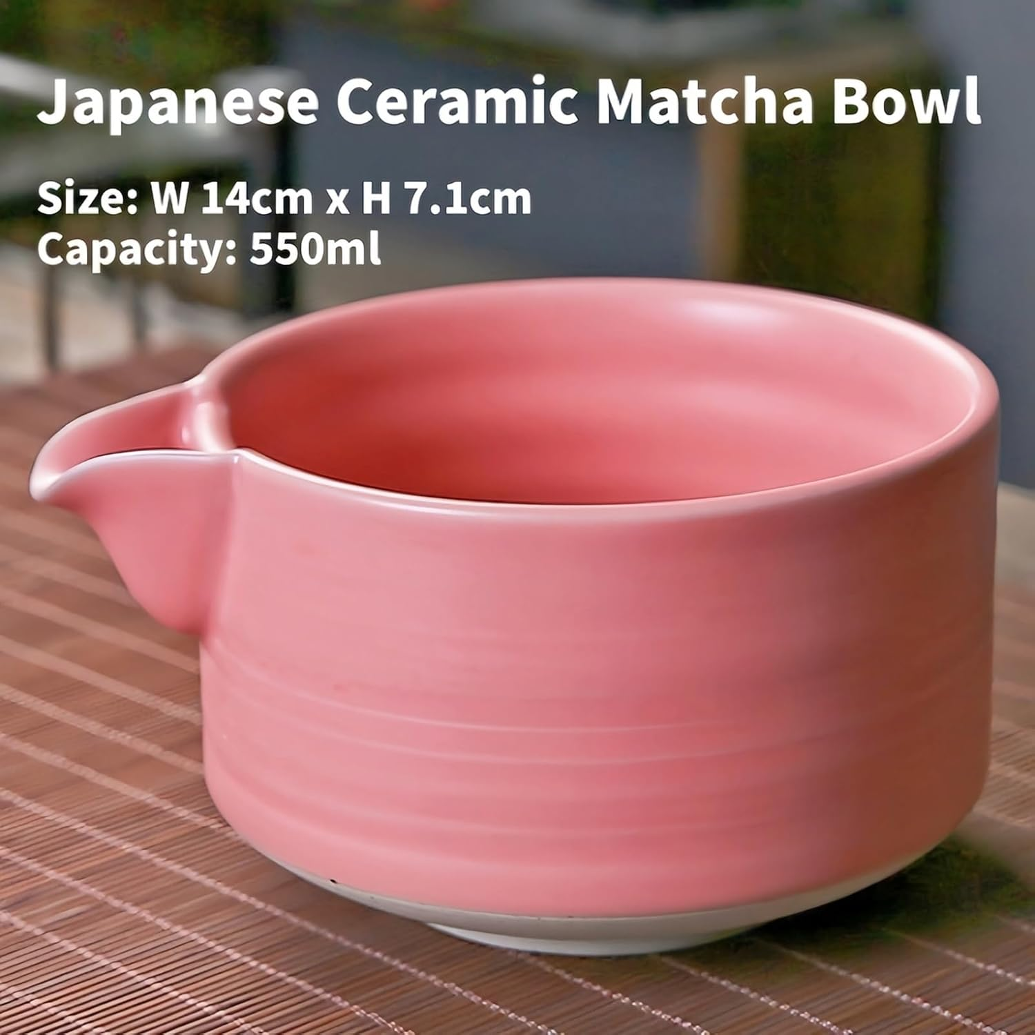 Matcha Whisk Set 7Pcs Matcha Bowl Sets Pink Matcha Tea Bowl Bamboo Whisk Matcha Scoop Whisk Holder Scoop Holder Stainless Steel Tea Steel Sifter Tea Cloth Japanese Matcha Tea Accessory image number 5