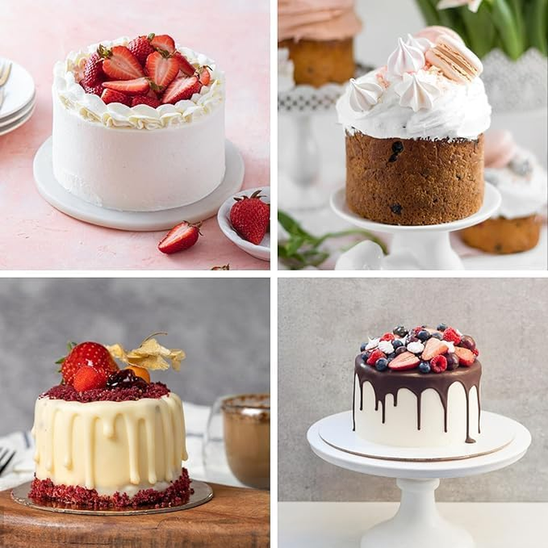 Set of 4 Silicone Mini Cake Moulds, round Non-Stick Baking Molds with 100 Pieces Parchment Papers, Nonstick round Cake Pan for Smash Cakes, Layer Cakes, Cheese Caks, Non-Stick,10Cm Round image number 5