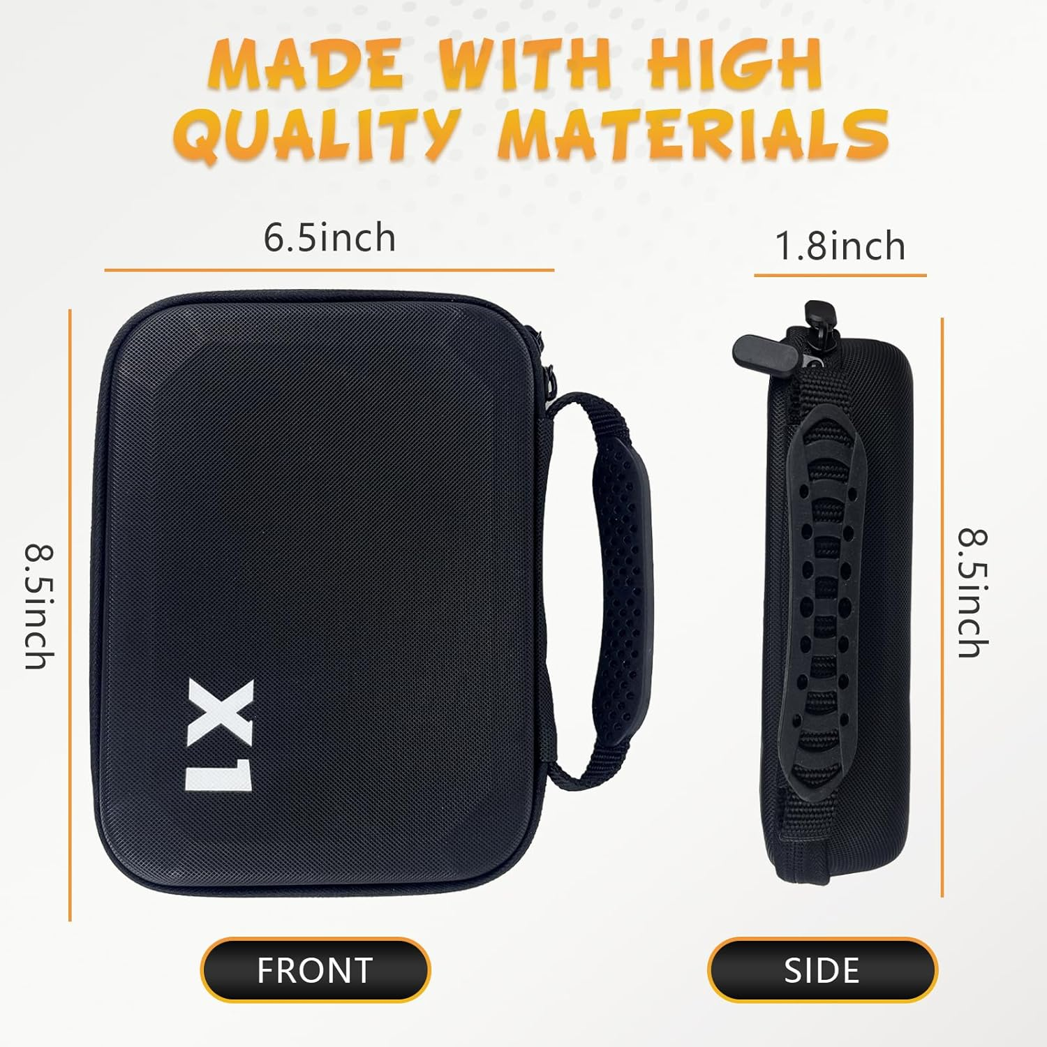 Black Camera Cases for Hoverair X1 Drone - Store Drone, Charger, and 2 Batteries - X1 Drone Bag for Hover X1 Camera Drone with Smart Hoverair X1 Case and Carrying Strap Fits Hover Air X1 Drone