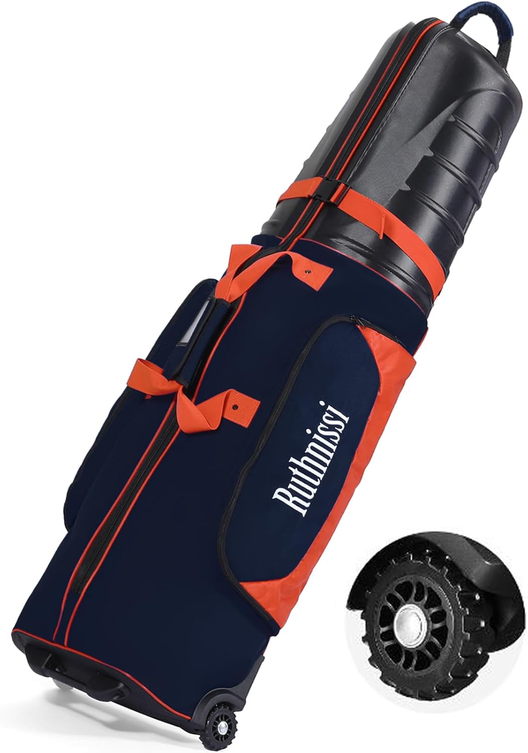 Golf Travel Bags for Airlines with Strong Wheels and Hard Case Top,Keep Club Heads Safe,Waterproof Fabric,Foldable for Space Saving,Easy Storage,Plenty of Room,Lightweight image number 3