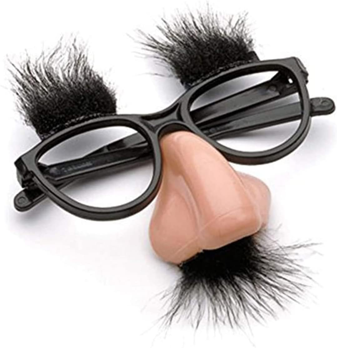 Halloween Funny Glasses for Adult 12Pcs 13 * 12.5Cm Cute Plastic Glasses with with Eyebrows Mustache Nose Glasses for Children Adult Party Favors image number 2